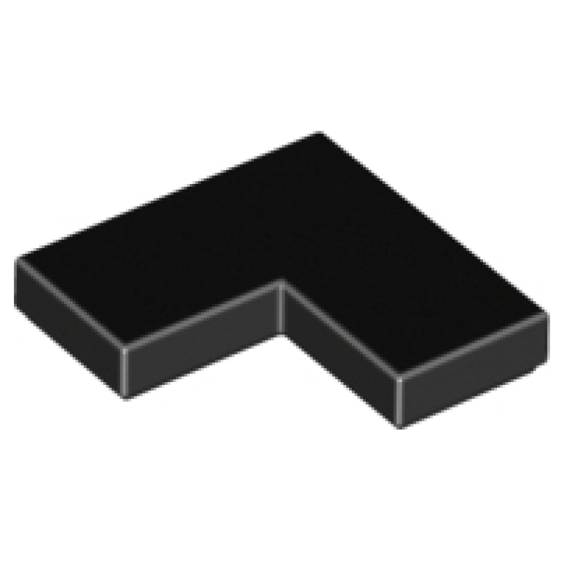 Tegel, Hoek 2x2 Black